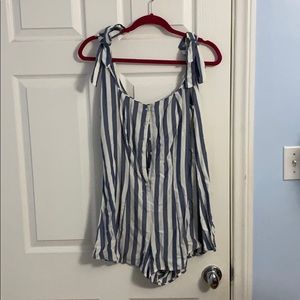 striped romper